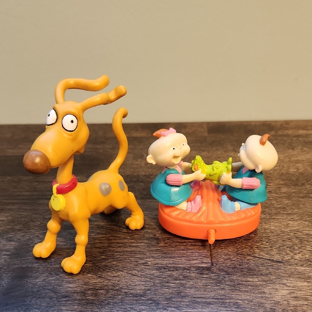 Rugrats Phil And Lil Wind Up Toy And Spike